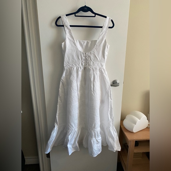 Reformation Bucatini Linen Midi Dress - Picture 8 of 15